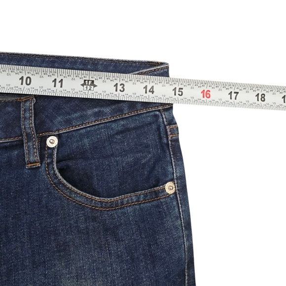 Lacoste Mid Rise Skinny Dark Denim Jeans Sz 27 - Picture 7 of 16